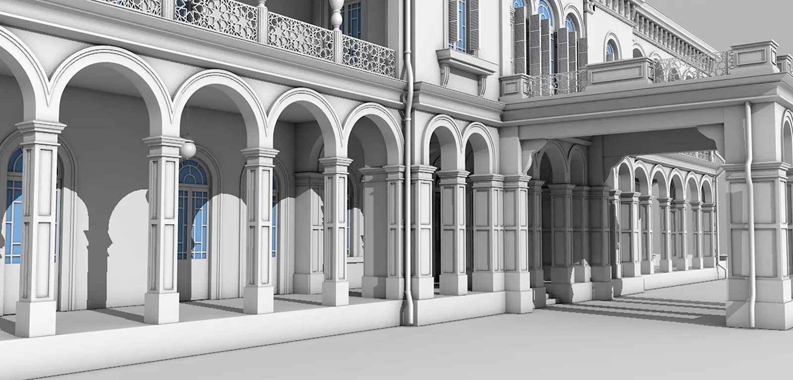 鹿鳴館 外観 3DCG復元モデル