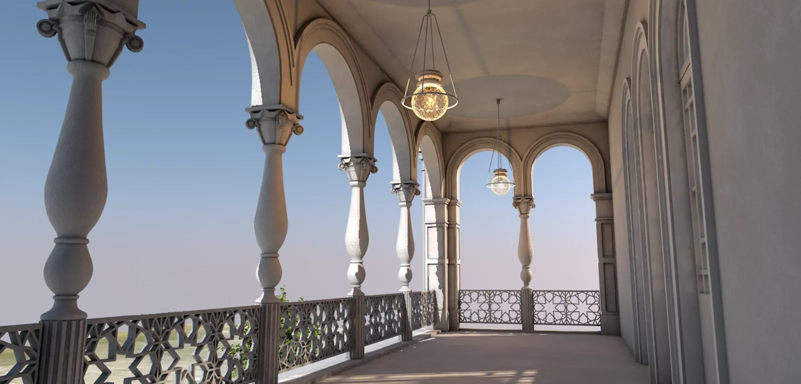 鹿鳴館 外観 3DCG復元モデル