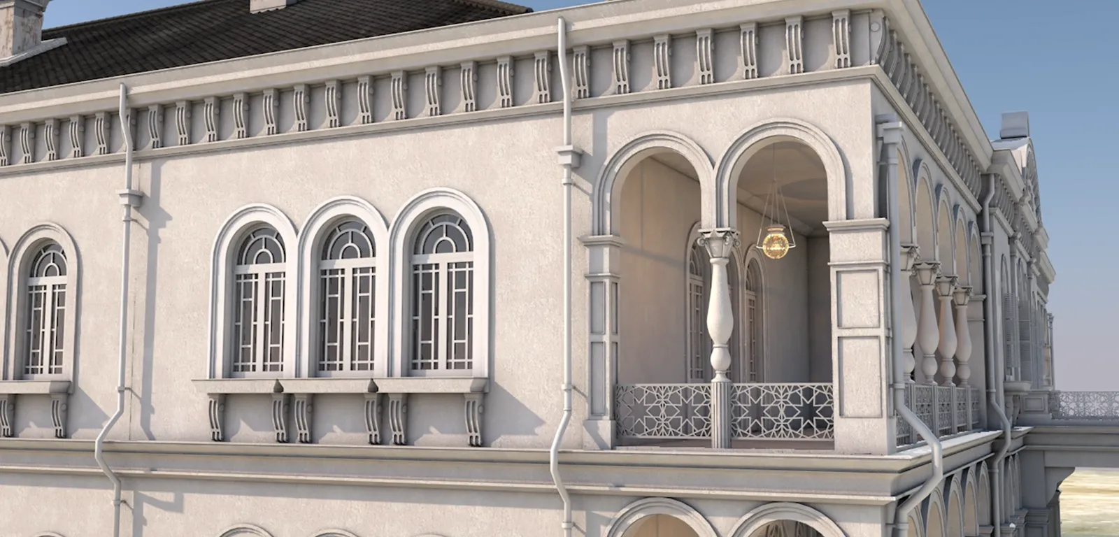 鹿鳴館 外観 3DCG復元モデル