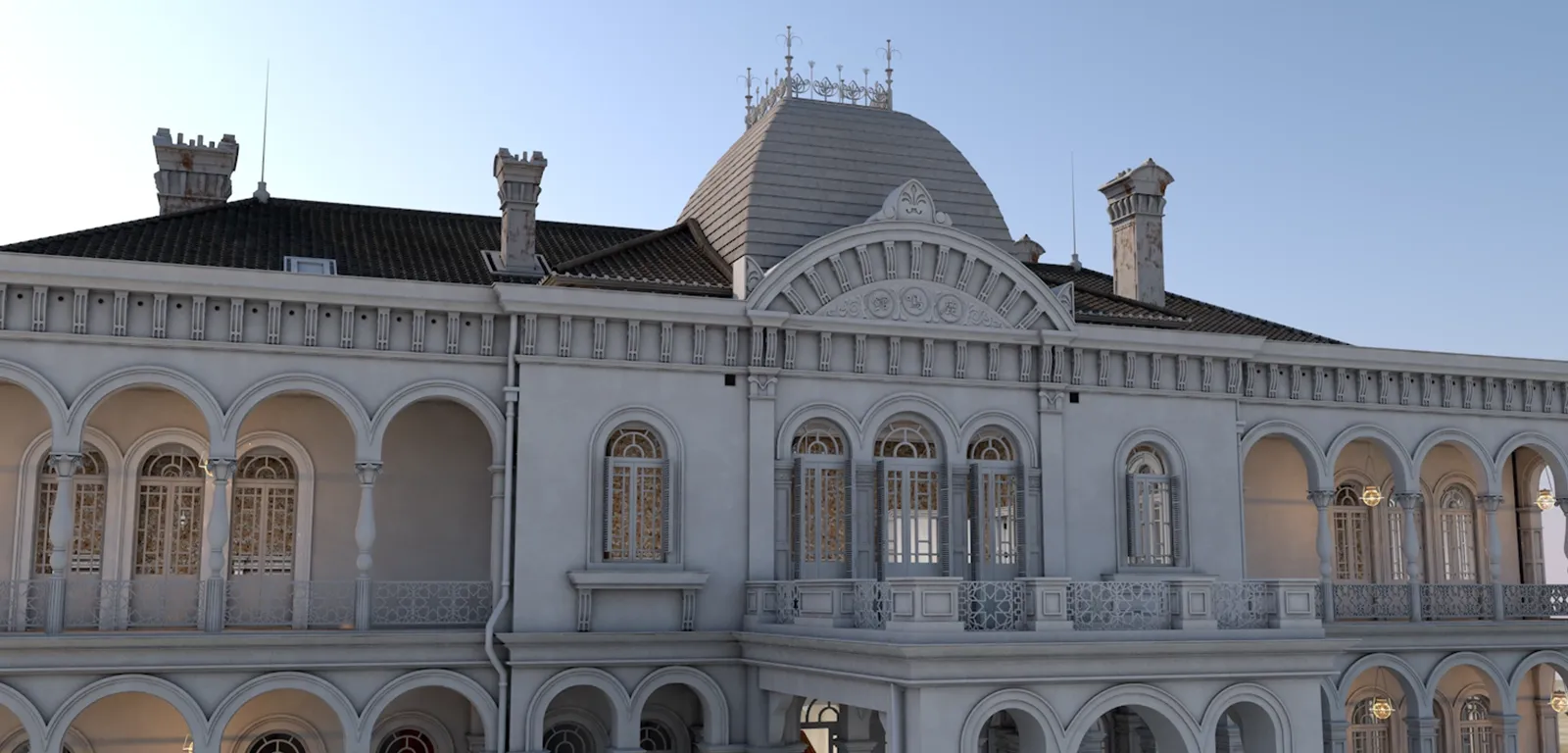 鹿鳴館 外観 3DCG復元モデル