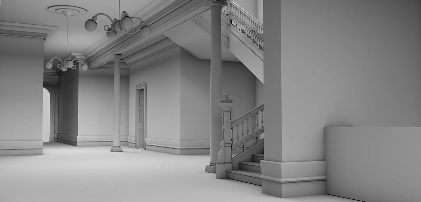 鹿鳴館 内観 3DCG復元モデル