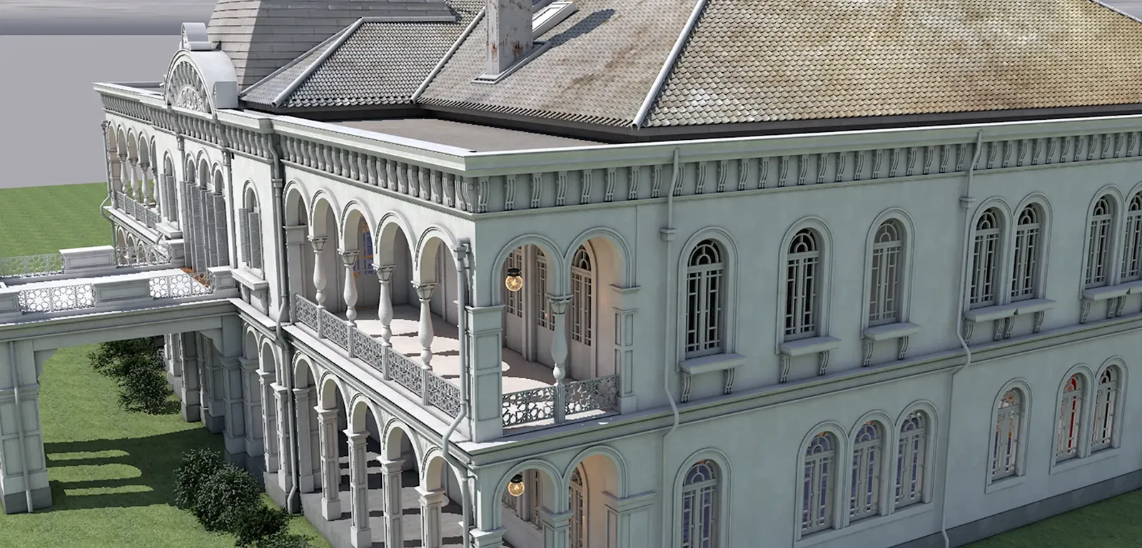 鹿鳴館 内観 3DCG復元モデル